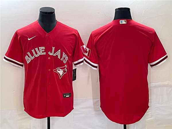 Men%27s Toronto Blue Jays Blank Red Cool Base Stitched Jersey->mlb womens jerseys->MLB Jersey